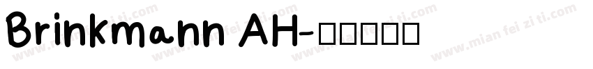 Brinkmann AH字体转换